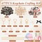 477Pcs Lip Gloss Keychain Making Kit with Plier & Puncher, DIY Bag Charm & Bracelet Making Supplies, Alphabet Charms & Key Hooks for Personalized Gifts & Small Business